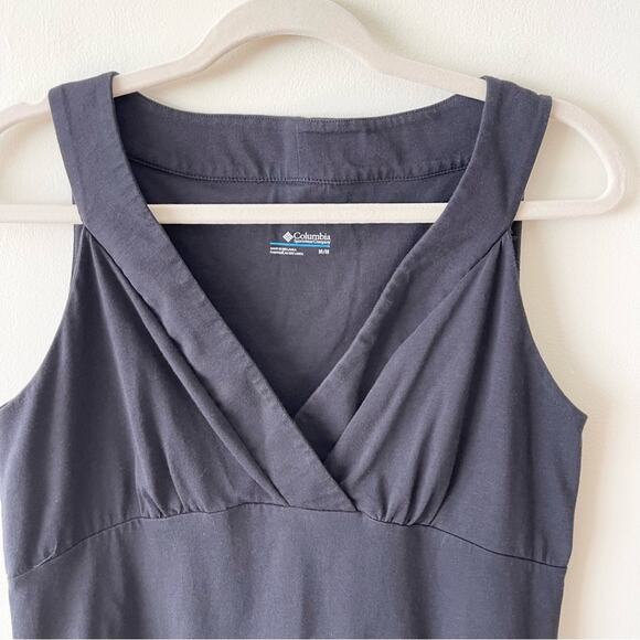 Columbia mini dress sleeveless v-neck women size M black - Picture 2 of 7